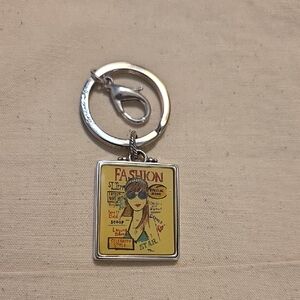 Brighton Silver and Multicolor Heart Keychain